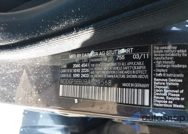 WDDGF5EB2BA529568: 43266123