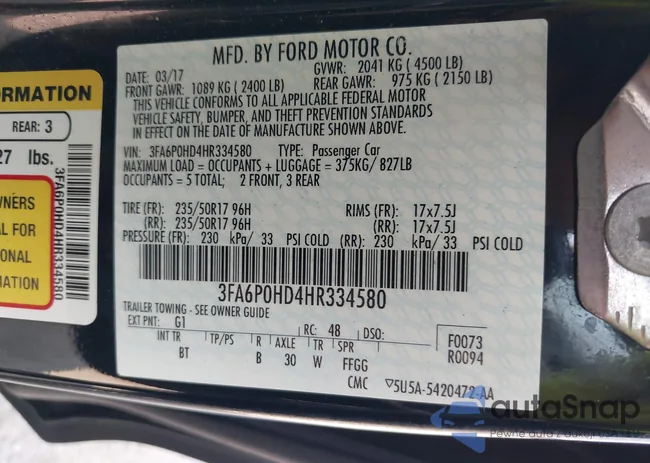 3FA6P0HD4HR334580: 43266213