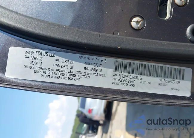 2C3CDZFJ8JH331190: 43266331