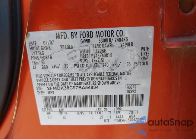 2FMDK38C97BA54834: 43266351