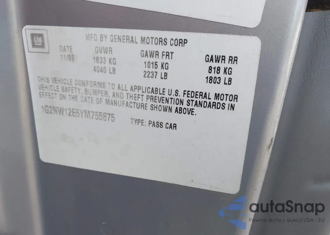 1G2NW12E6YM755875: 43265446