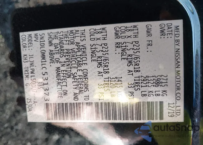 5N1DL0MM1LC531373: 43265499