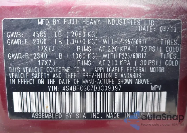 4S4BRCGC7D3309397: 43265505