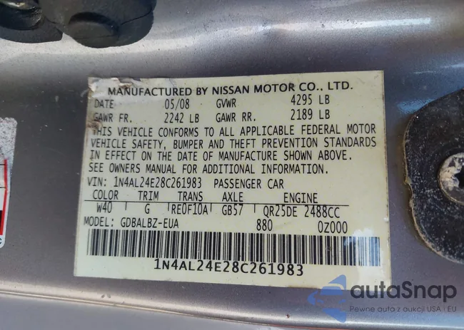 1N4AL24E28C261983: 43265553