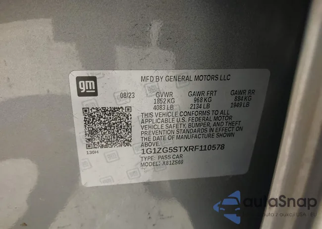 1G1ZG5STXRF110578: 43265554