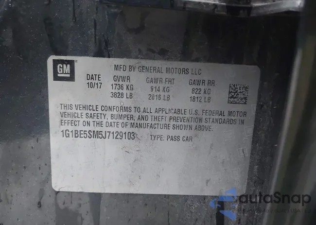 1G1BE5SM5J7129103: 43265680