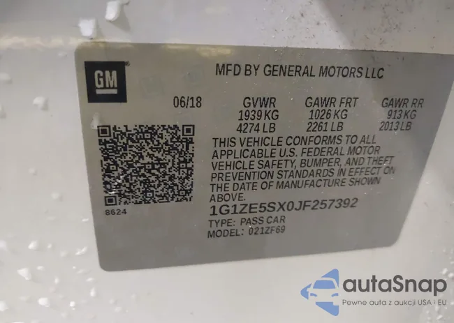 1G1ZE5SX0JF257392: 43265702