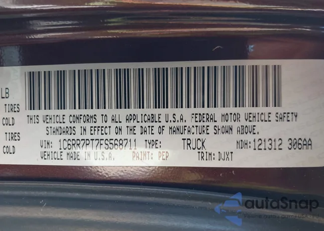 1C6RR7PT7FS568711: 43266916