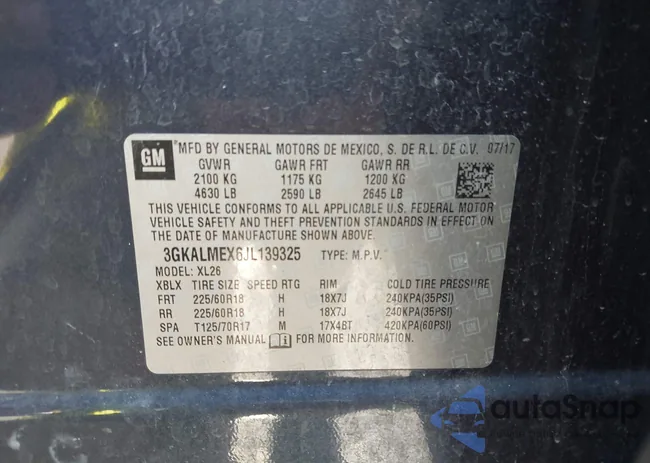 3GKALMEX6JL139325: 43266961