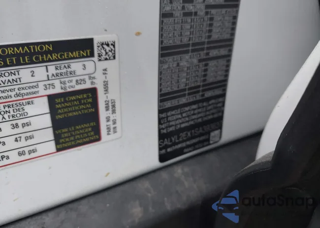 SALYL2EX1SA393637: 43266983