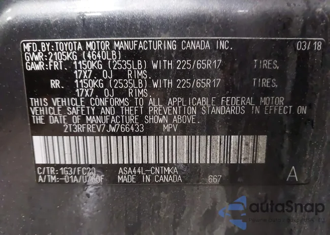 2T3RFREV7JW766433: 43267036