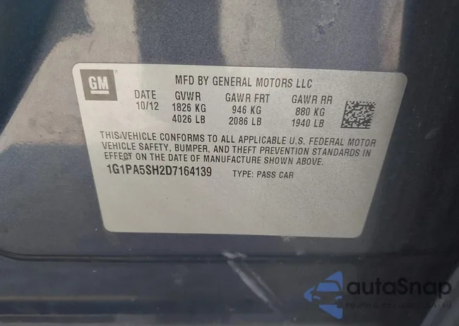 1G1PA5SH2D7164139: 43267074