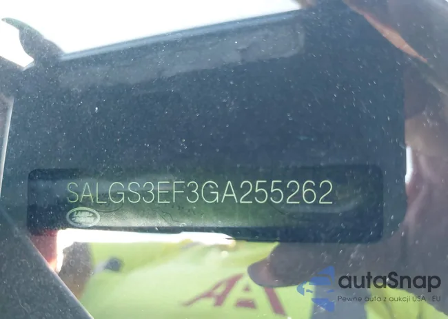 SALGS3EF3GA255262: 43267214