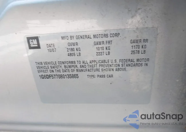 1G6DF577080135865: 43267274