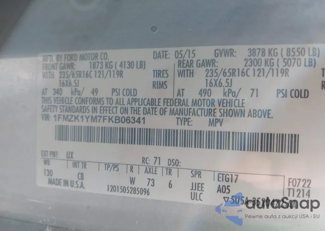 1FMZK1YM7FKB06341: 43267338