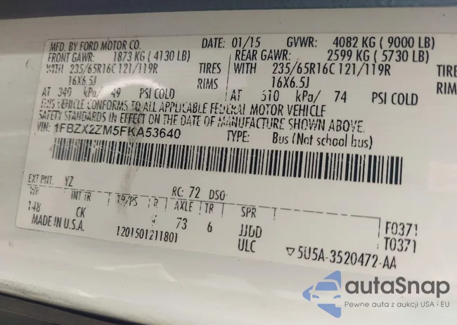 1FBZX2ZM5FKA53640: 43267386