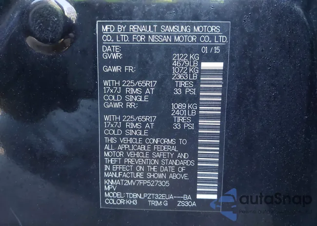 KNMAT2MV7FP527305: 43266446