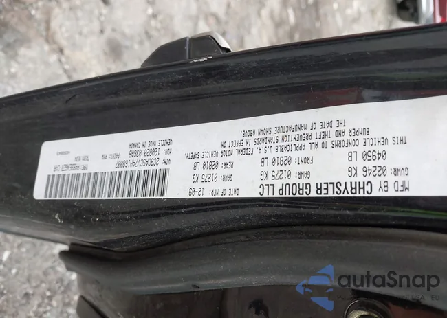 2C3CA5CV7AH168007: 43266560