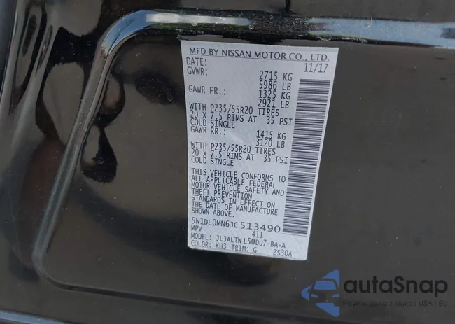 5N1DL0MN6JC513490: 43266581