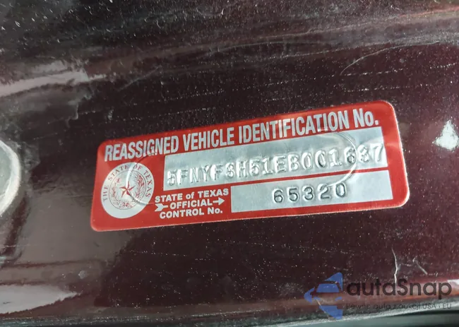 5FNYF3H51EB001637: 43266592