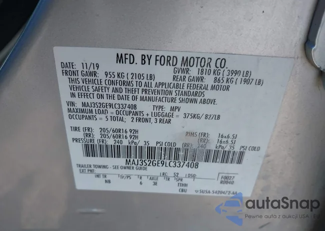 MAJ3S2GE9LC337408: 43266651