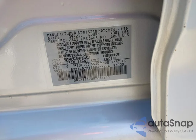 3N1AB8CV0MY274639: 43267931