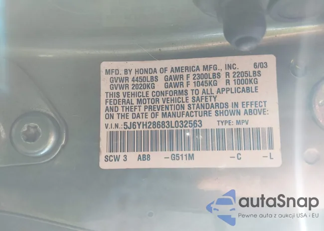 5J6YH28683L032563: 43268076