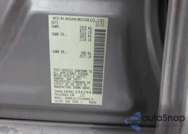 1N4AL3AP6EC194294: 43268173