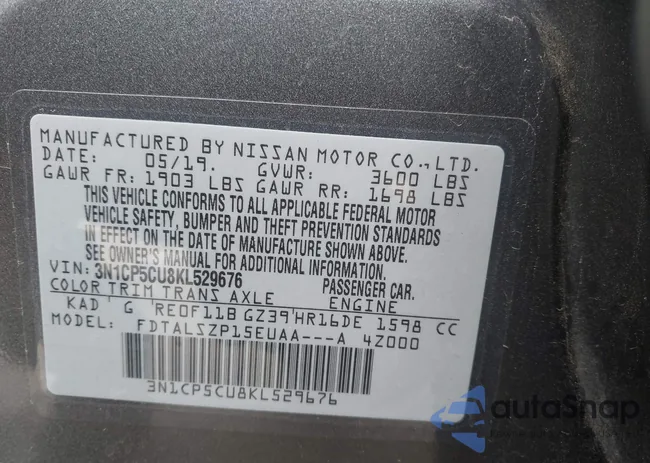 3N1CP5CU8KL529676: 43268187