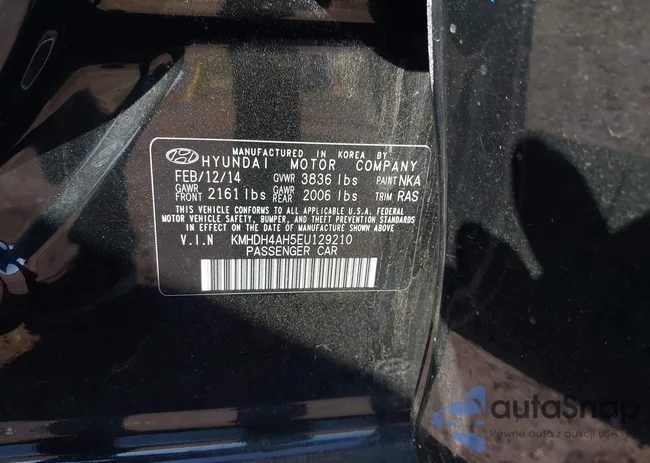 KMHDH4AH5EU129210: 43268360