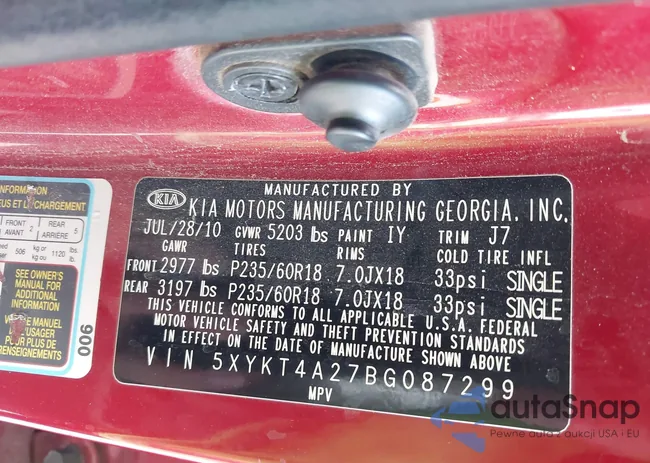 5XYKT4A27BG087299: 43268376