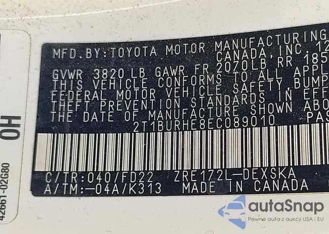 2T1BURHE8EC089010: 43268415