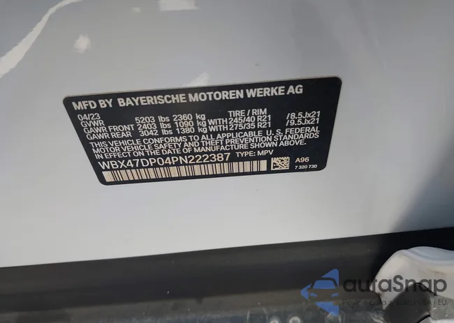 WBX47DP04PN222387: 43267604