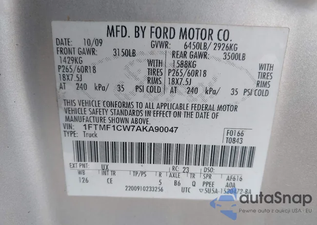 1FTMF1CW7AKA90047: 43269078