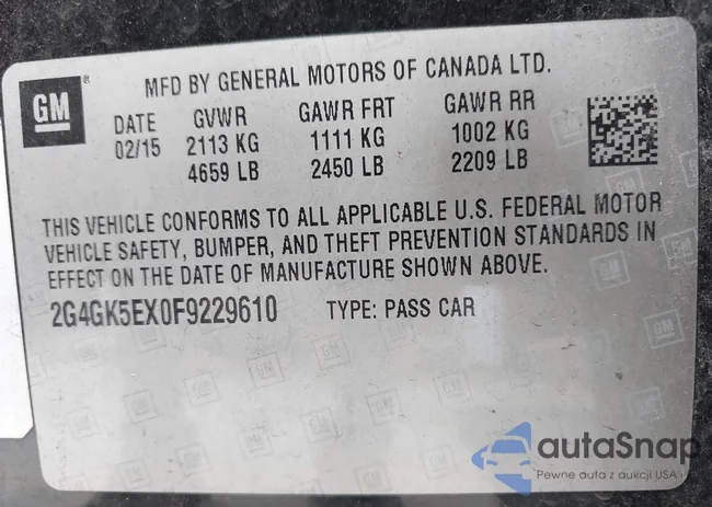 2G4GK5EX0F9229610: 43269346