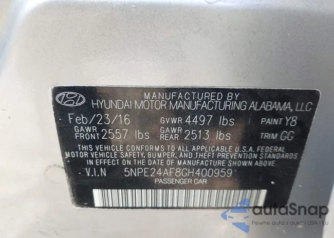 5NPE24AF8GH400959: 43269393