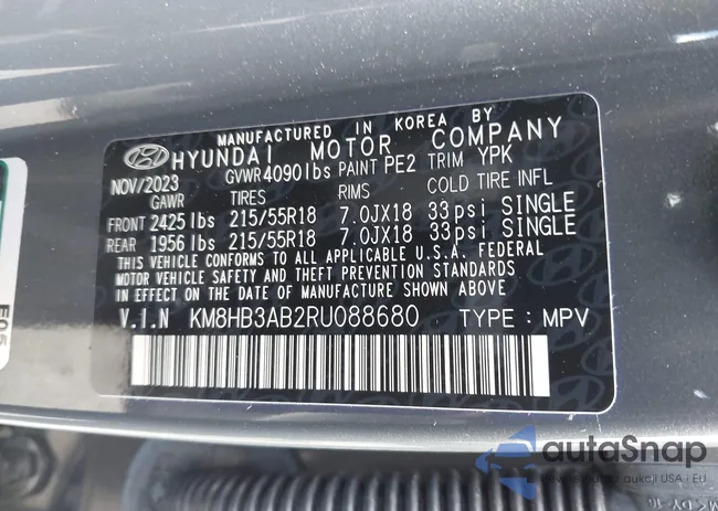 KM8HB3AB2RU088680: 43268467