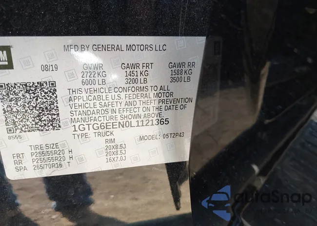 1GTG6EEN0L1121365: 43268487