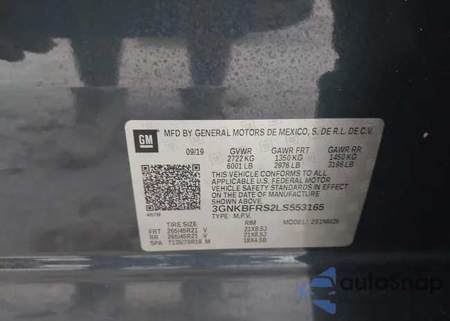 3GNKBFRS2LS553165: 43268508