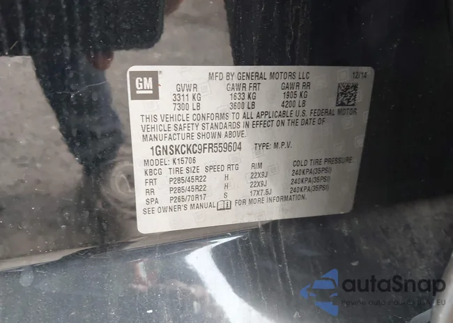 1GNSKCKC9FR559604: 43268518