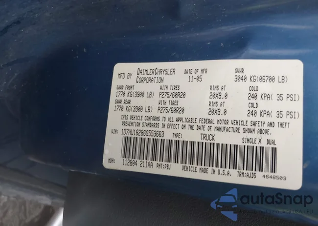 1D7HU18286S553663: 43268539