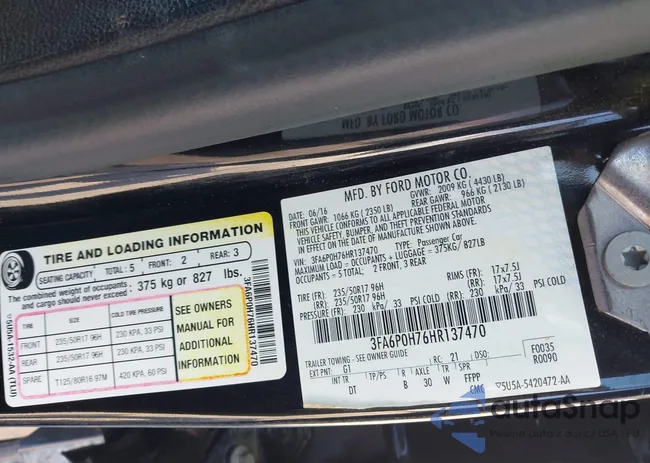 3FA6P0H76HR137470: 43268627