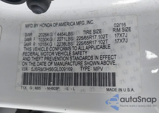 5J6RM3H56GL009169: 43268660