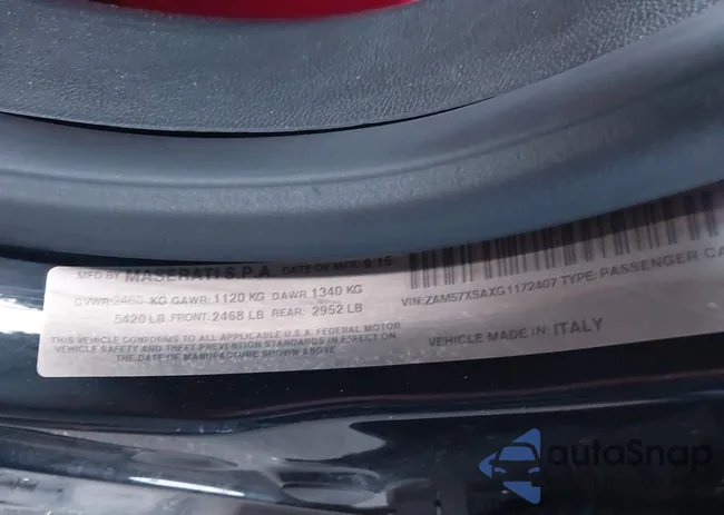 ZAM57XSAXG1172407: 43268698