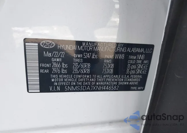 5NMS3DAJXNH446582: 43268706