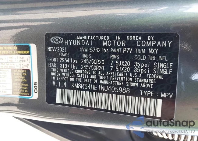 KM8R54HE1NU405988: 43269990