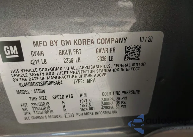 KL4MMDS28MB086464: 43270024