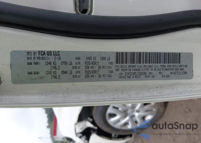 3C4PDCAB5JT302599: 43270242