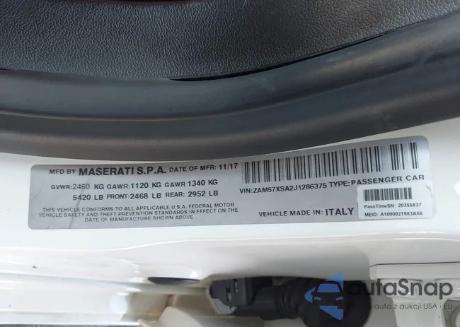 ZAM57XSA2J1286375: 43270265