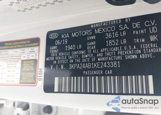 3KPA24AB1KE243381: 43270305